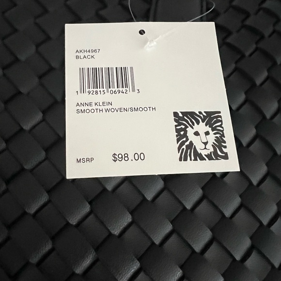 Anne Klein Black Quilted Tote Bag with pouch - Picture 5 of 8